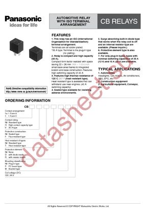 CB1F-R-WM-12V datasheet  